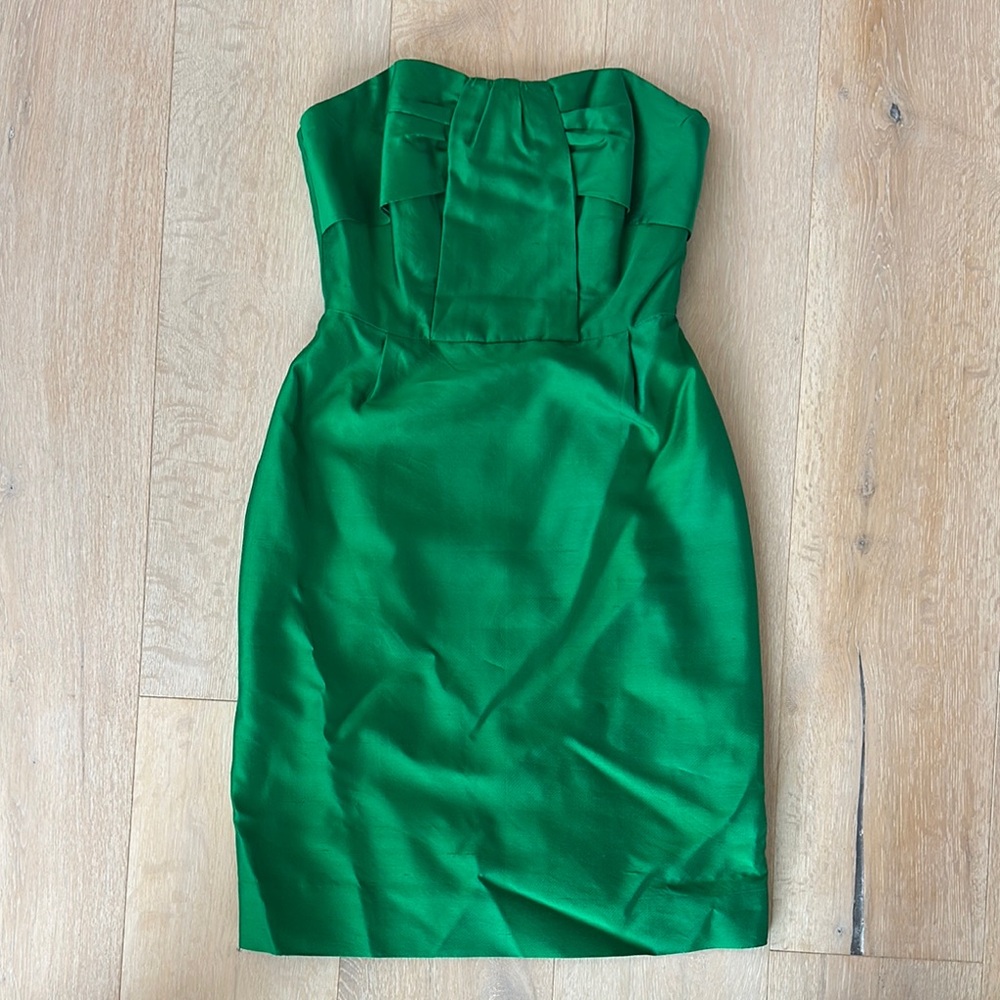Kate Spade Elegant Green Strapless Dress